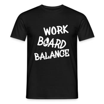 boarding, snowboarding - Männer T-Shirt - Schwarz - Vorne - AI Model Male 178 light (178cm)