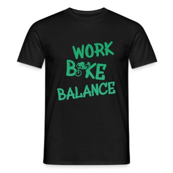 Biken - Männer T-Shirt - Schwarz - Vorne - AI Model Male 178 light (178cm)