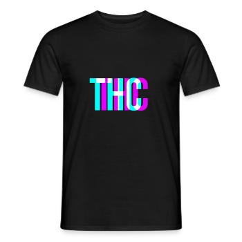 THC 3D Motiv Weed Kiffer Stoner Cannabis Geschenk - Männer T-Shirt - Schwarz - Vorne - AI Model Male 178 light (178cm)