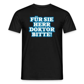Doctorat doctorat cadeau de doctorat - T-shirt homme - noir - Devant - AI Model Male 178 light (178cm)