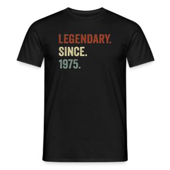 Legendary since 1975 - Men's T-Shirt - black - Front - AI Model Male 178 light (178cm)