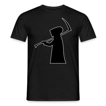 Sensenmann Gevatter Tod Geschenk Gift Middle Ages - Männer T-Shirt - Schwarz - Vorne - AI Model Male 178 light (178cm)