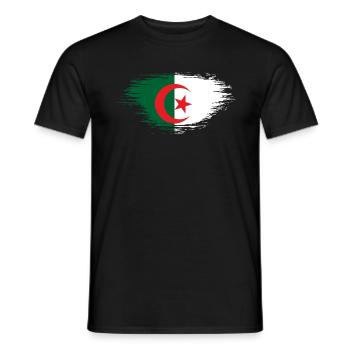 Algerien - Männer T-Shirt - Schwarz - Vorne - AI Model Male 178 light (178cm)