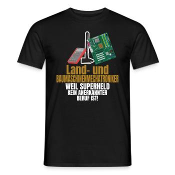 Beruf Land und Baumaschinenmechatroniker Geschenk - Männer T-Shirt - Schwarz - Vorne - AI Model Male 178 light (178cm)