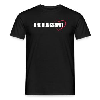 Ordnungsamt Fasching Karneval Beamter Geschenk - Männer T-Shirt - Schwarz - Vorne - AI Model Male 178 light (178cm)