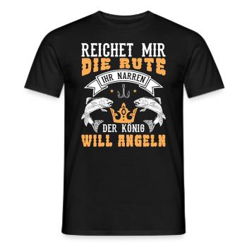 Angler Angeln Fischen Fischer Geschenkidee - Männer T-Shirt - Schwarz - Vorne - AI Model Male 178 light (178cm)