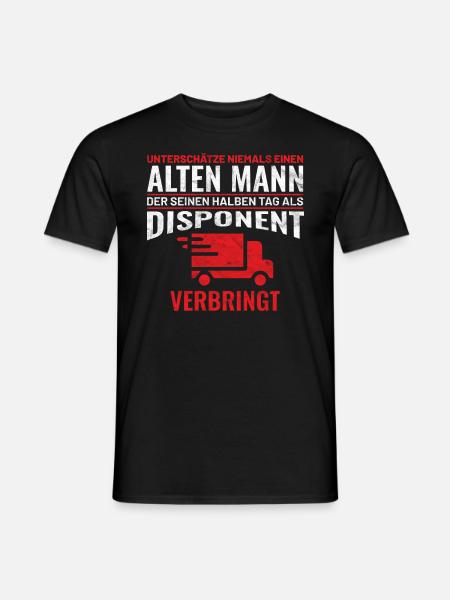 Disponent Mann Männer Geschenkidee - Männer T-Shirt - Schwarz