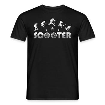 Scooter - T-shirt homme - noir - Devant - AI Model Male 178 light (178cm)