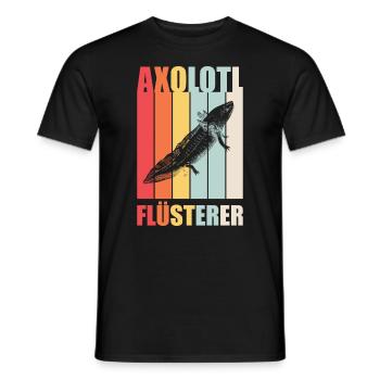 Axolotl Chuchoteur - T-shirt homme - noir - Devant - AI Model Male 178 light (178cm)