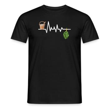 Sauna Sauna-Maître Cadeau Saunage - T-shirt homme - noir - Devant - AI Model Male 178 light (178cm)