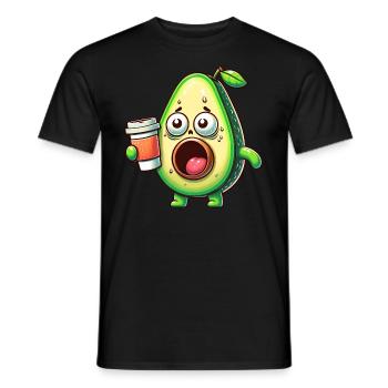 Avocat au café Caffeine Shock - T-shirt homme - noir - Devant - AI Model Male 178 light (178cm)