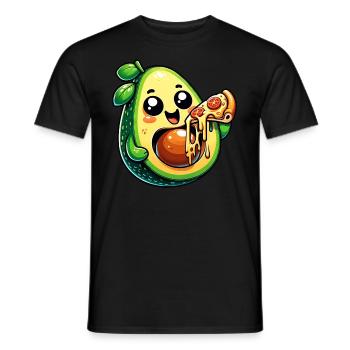 Avocado Pizza Käseliebhaber - Männer T-Shirt - Schwarz - Vorne - AI Model Male 178 light (178cm)