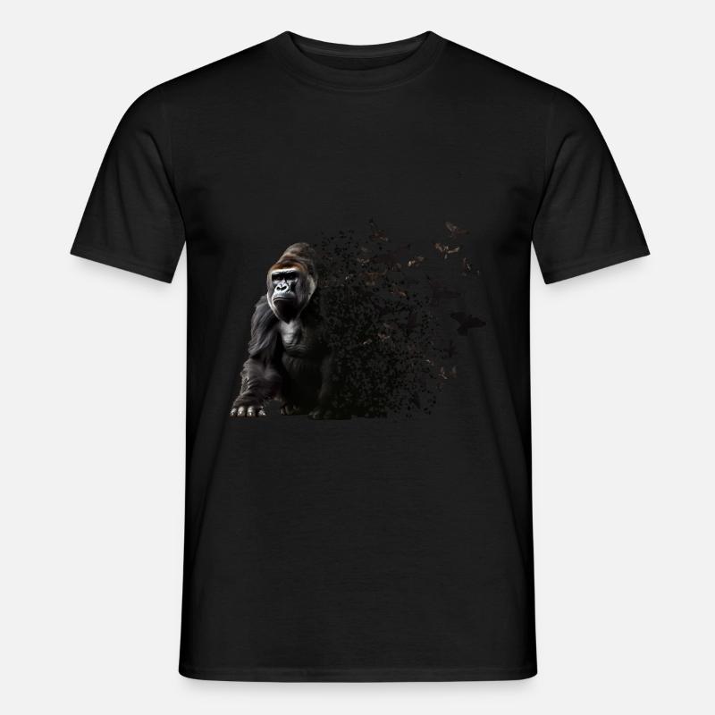 Gorilla - Männer T-Shirt - Schwarz