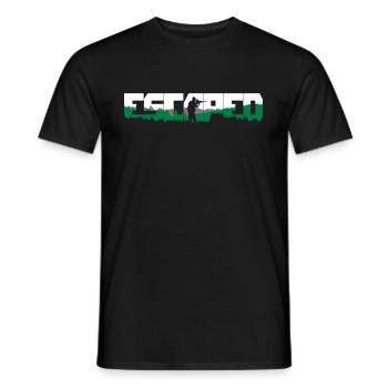 Escape from Woods - Men's T-Shirt - black - Front - AI Model Male 178 light (178cm)