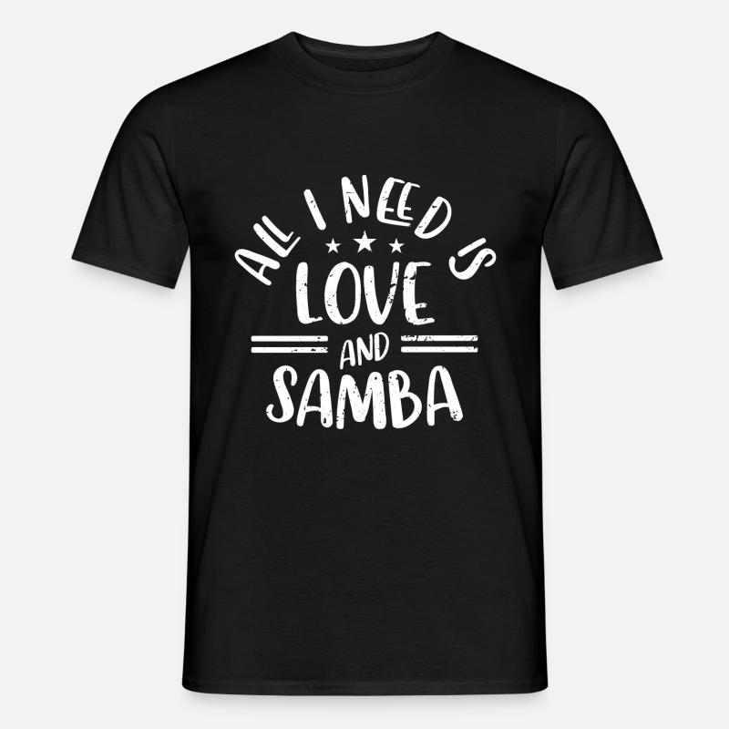 Samba - Männer T-Shirt - Schwarz