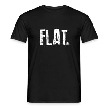 Erde flach - Männer T-Shirt - Schwarz - Vorne - AI Model Male 178 light (178cm)