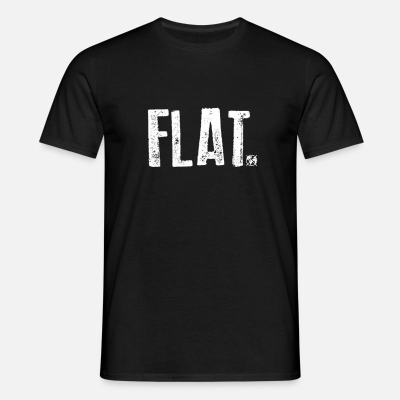 Erde flach - Männer T-Shirt - Schwarz