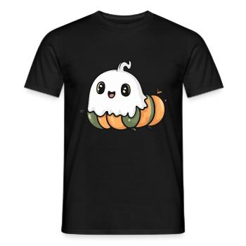 Wurm Halloween Lustig Geist - Männer T-Shirt - Schwarz - Vorne - AI Model Male 178 light (178cm)