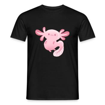 Axolotl - Men's T-Shirt - black - Front - AI Model Male 178 light (178cm)
