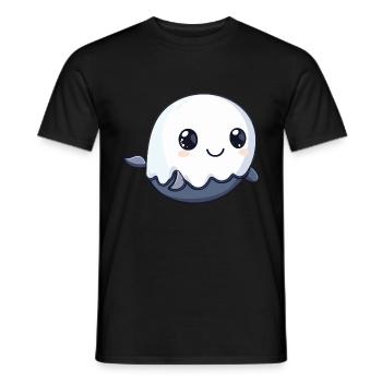 Wal Halloween Lustig Geist - Männer T-Shirt - Schwarz - Vorne - AI Model Male 178 light (178cm)