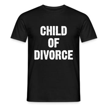 Child Of Divorce - Men's T-Shirt - black - Front - AI Model Male 178 light (178cm)