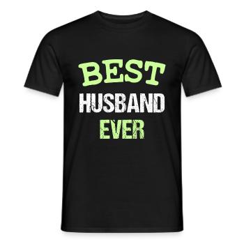 BEST HUSBAND EVER - Men's T-Shirt - black - Front - AI Model Male 178 light (178cm)