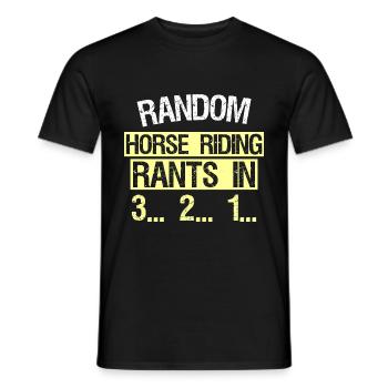 COUPS DE GUEULE À CHEVAL ALÉATOIRES EN 3... 2... 1... - T-shirt homme - noir - Devant - AI Model Male 178 light (178cm)