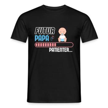 DAD-TO-BE PLEASE WAIT - Men's T-Shirt - black - Front - AI Model Male 178 light (178cm)