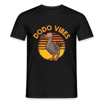 Dodo Mauritius Bird Dronte - Men's T-Shirt - black - Front - AI Model Male 178 light (178cm)