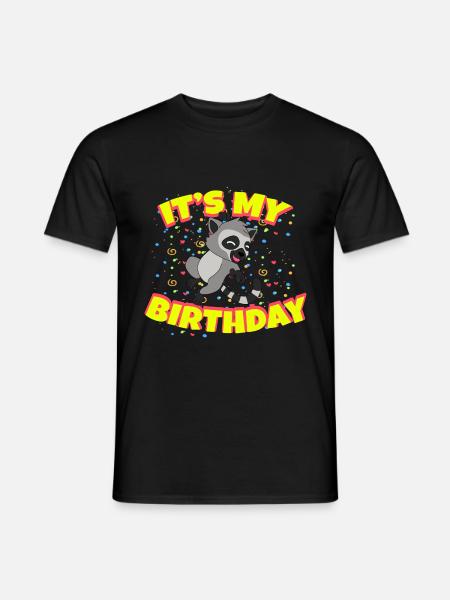 Lemur Birthday - Men's T-Shirt - black