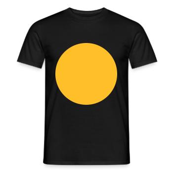 Sphere geometry - Men's T-Shirt - black - Front - AI Model Male 178 light (178cm)
