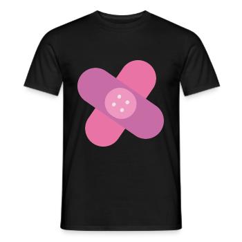 Leuk gipsgiftidee - Heren T-shirt - zwart - Voor - AI Model Male 178 light (178cm)