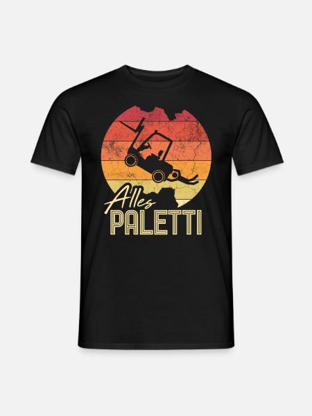 Tout Paletti dictons chauffeur de chariot élévateur et transport - T-shirt homme - noir