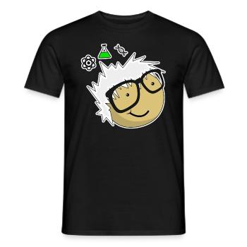 Crazy Nerd - Männer T-Shirt - Schwarz - Vorne - AI Model Male 178 light (178cm)