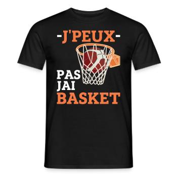 Drôle Cadeau Basketball L'Amour Du Basket-Ball - T-shirt homme - noir - Devant - AI Model Male 178 light (178cm)