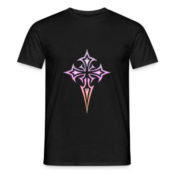 Goth Cross Y2K Emo Cross Gothic Aesthetic - Men's T-Shirt - black - Front - AI Model Male 178 light (178cm)