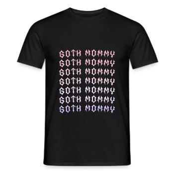 Maman gothique ! Esthétique gothique Croix Y2K - T-shirt homme - noir - Devant - AI Model Male 178 light (178cm)