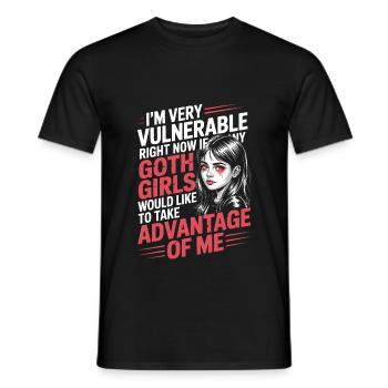 Goth Girl Sarcastic Goth Mommy Quote - Men's T-Shirt - black - Front - AI Model Male 178 light (178cm)