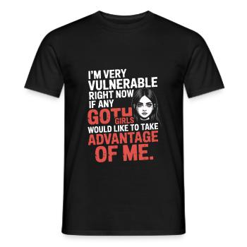 Goth Girl Sarcastic Goth Mommy Quote - Men's T-Shirt - black - Front - AI Model Male 178 light (178cm)