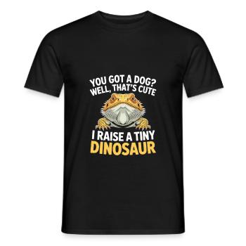 Bartagame Reptilien Liebhaber Echse Haustier - Männer T-Shirt - Schwarz - Vorne - AI Model Male 178 light (178cm)