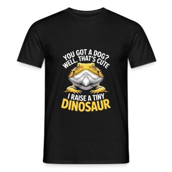 Bartagame Reptilien Liebhaber Echse Haustier - Männer T-Shirt - Schwarz - Vorne - AI Model Male 178 light (178cm)
