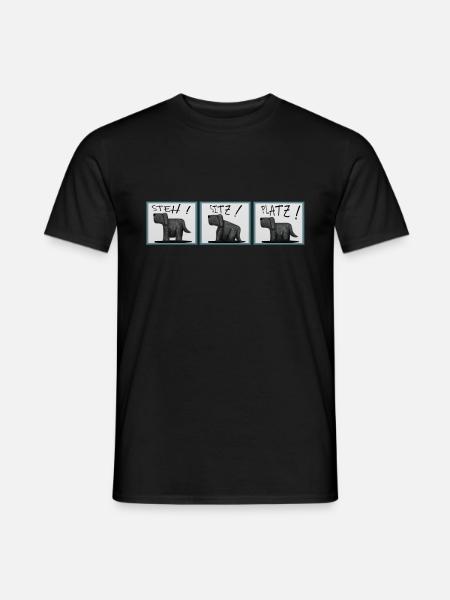 Dog dogs pooch - Men's T-Shirt - black
