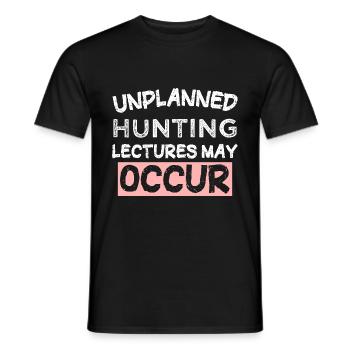 Des conférences de chasse non planifiées peuvent avoir lieu - T-shirt homme - noir - Devant - AI Model Male 178 light (178cm)