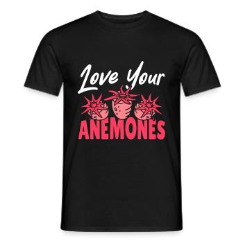 Cadeau d’anémones de mer - T-shirt homme - noir - Devant - AI Model Male 178 light (178cm)