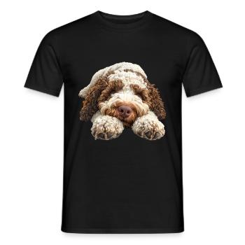 Lagotto Romagnolo - T-shirt homme - noir - Devant - AI Model Male 178 light (178cm)
