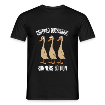 Canards Canard Élevage Canard Gardien Canard Maman - T-shirt homme - noir - Devant - AI Model Male 178 light (178cm)