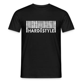 Hardstyle - Musik - Fastival -Rave -Edm - Techno - Männer T-Shirt - Schwarz - Vorne - AI Model Male 178 light (178cm)