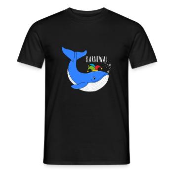 Karnewal Wal Kostüm Verkleidung Fasching Karneval - Männer T-Shirt - Schwarz - Vorne - AI Model Male 178 light (178cm)