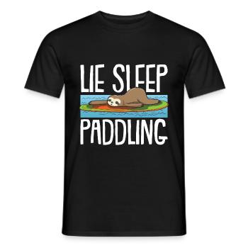Stand up paddling SUP paresseux - T-shirt homme - noir - Devant - AI Model Male 178 light (178cm)