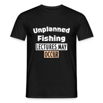 Des conférences sur la pêche non planifiées peuvent avoir lieu - T-shirt homme - noir - Devant - AI Model Male 178 light (178cm)